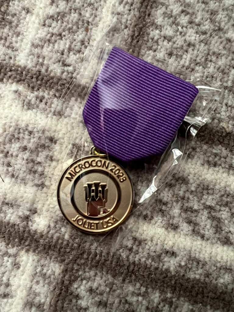 MicroCon 2023 Joliet commemorative medal